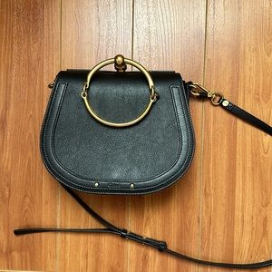 [Chloe] Nile Bracelet leather and suede shoulder bag